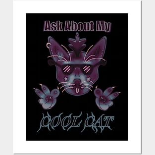 Goth Ask About My Cat Posters and Art